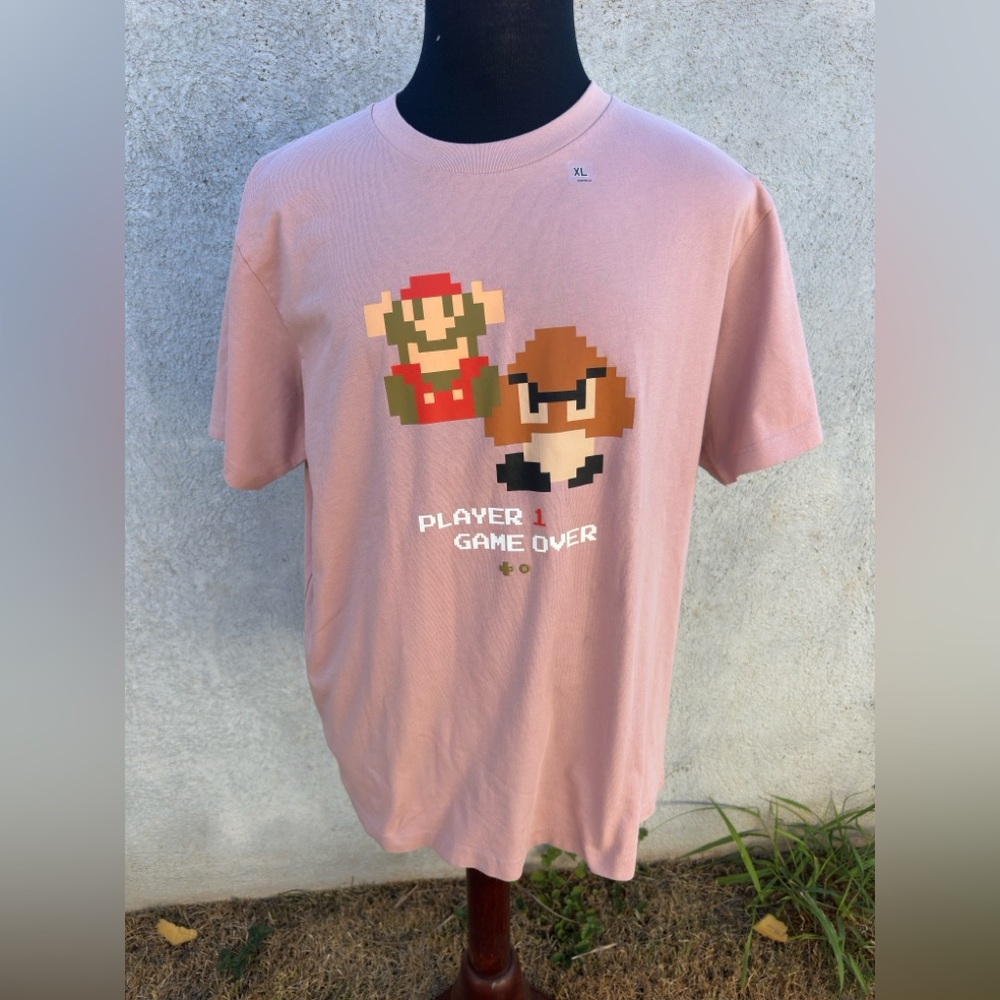 New Uniqlo Super Mario UT Graphic T-shirt Short Sleeve Cotton Men's XL